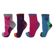 LIQUIDATION SALE Hiking Socks 5 Pack - Womens/Mens Multi Performance Outdoor Wool Blend Sock (Small)